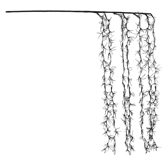 34" Black Hanging Leaves Stem by Ashland®
